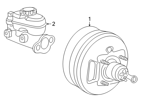 2001 Ford Explorer Sport Trac Dash Panel Components Reservoir Tank Diagram for XL2Z-2K478-AA