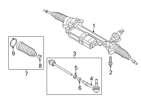 2017 BMW X3 Steering Column & Wheel, Steering Gear & Linkage Hex Bolt Diagram for 07119906963