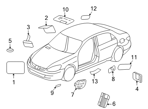 2007 Honda Accord Information Labels Label, Fuse Diagram for 38205-SDA-C00