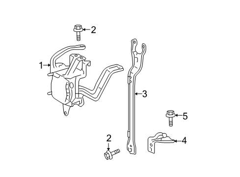2014 Toyota Prius V Cruise Control System Vertical Support Diagram for 88215-47030