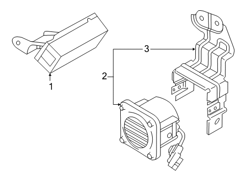 2012 Nissan Leaf Electrical Components Controller Assembly-Digital Sound Comm Diagram for 285N6-3NA0A