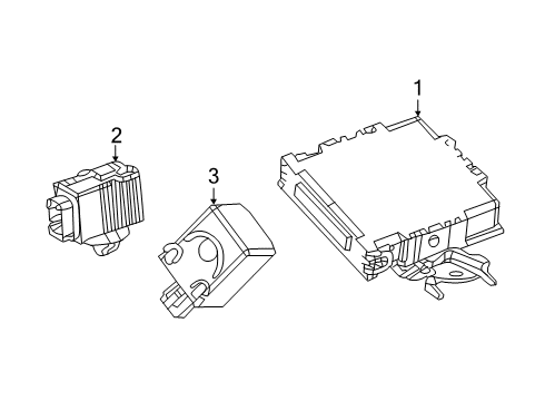 2021 Lexus UX200 Parking Aid Computer Assy, Clear Diagram for 89340-76102