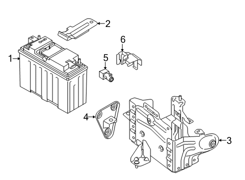 2022 BMW 745e xDrive Battery BATTERY TRAY PLUS DUAL STORA Diagram for 61216832931