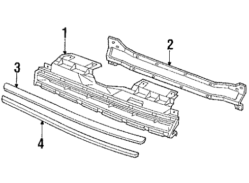 1990 Acura Legend Grille & Components Sensor, Ambient Diagram for 80520-SD4-003