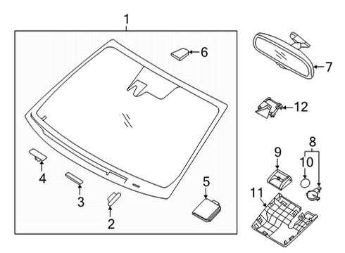 2021 Hyundai Sonata Automatic Temperature Controls COUPLER-Front View Camera Diagram for 99216-L1000