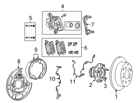 2007 Dodge Caliber Rear Brakes CALIPER-Disc Brake Diagram for 68033076AA