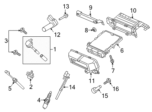 2019 Ford F-150 Powertrain Control Spark Plug Diagram for CYFS-12Y-T6