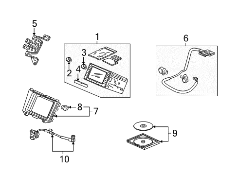 2007 Honda CR-V Parking Aid Back-Up Sensor, Silver (Whistler Silver Metallic) Diagram for 08V67-SWA-120K