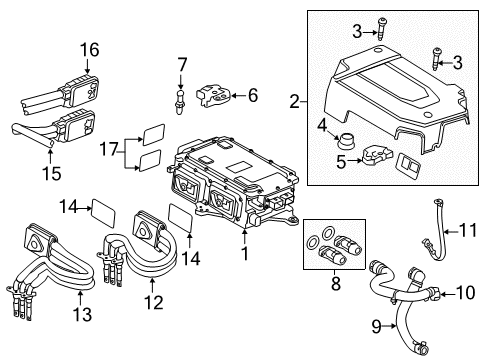 2014 Cadillac ELR Electrical Components Cable Diagram for 22785829