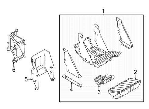 2018 Ford F-150 Exterior Trim - Pick Up Box Latch Diagram for JL3Z-1516516-A