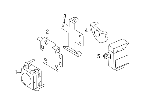 2007 BMW 328xi Cruise Control System Bracket For Acc Diagram for 66316769133