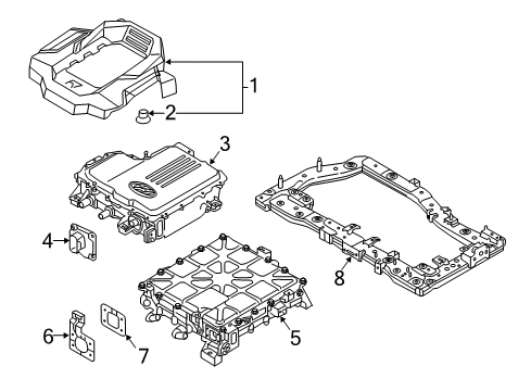 2020 Hyundai Ioniq Electrical Components Insulator Diagram for 292443F400