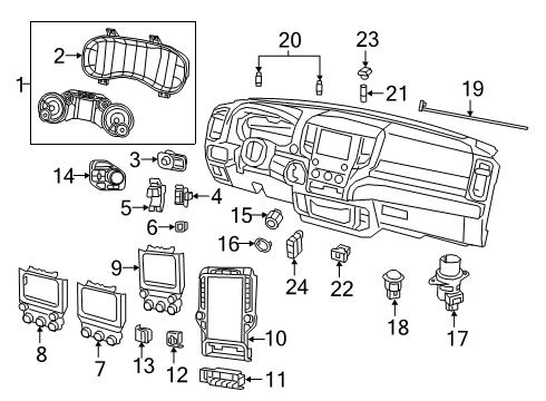 2019 Ram 1500 Switches Sensor-Temperature Cabin Air Diagram for 55111178AC