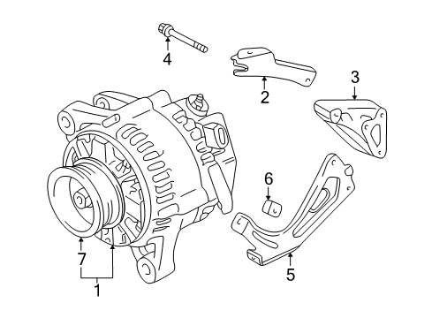 1999 Toyota Solara Alternator Alternator Diagram for 27060-20040-84