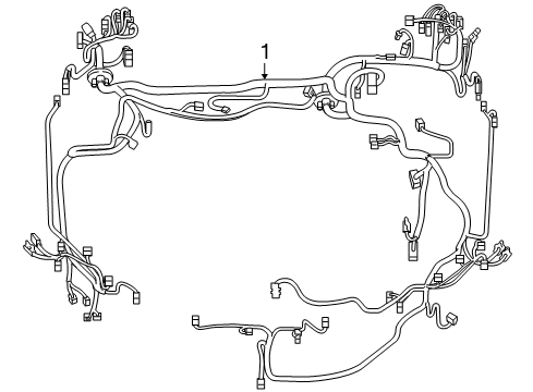2010 Lexus HS250h Wiring Harness Wire, Engine Room Main Diagram for 82111-75070