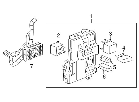 2007 Chevrolet HHR Air Conditioner Body Control Module Assembly Diagram for 25910845