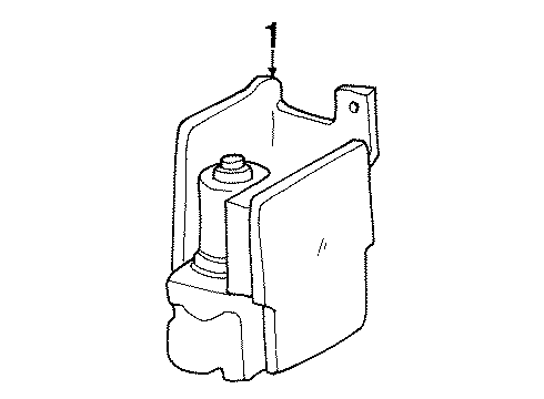 1997 Ford Windstar ABS Components Control Module Diagram for 4F2Z-2C219-BARM