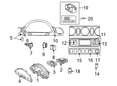 2006 Dodge Sprinter 3500 Switches Switch-Steering Column Diagram for 5103539AC