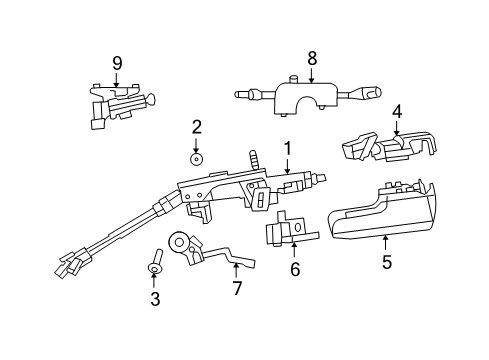 2007 Chrysler Sebring Switches Switch-Multifunction Diagram for 5183963AA