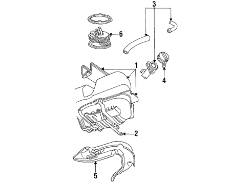 1992 Mercury Cougar Senders Fuel Pump Diagram for F6SZ-9H307-AB