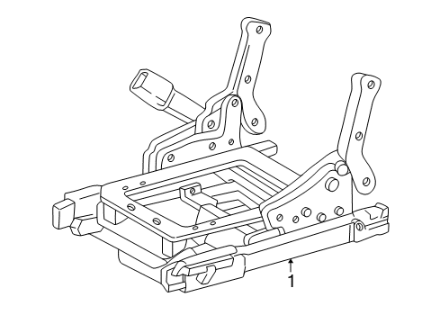 1997 Buick Park Avenue Tracks & Components Switch Asm-Heated Driver Seat Diagram for 25623723