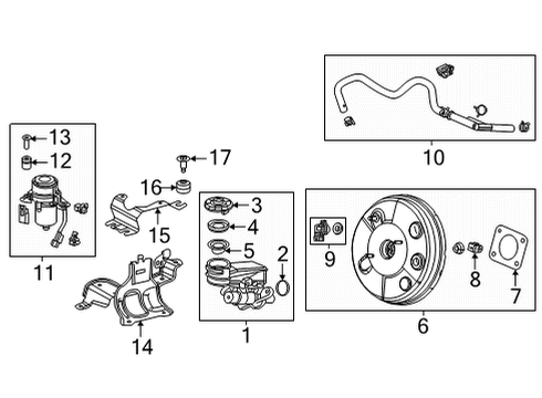 2022 Honda Civic Dash Panel Components PUMP, VACUUM (UP28) Diagram for 46460-T20-A01