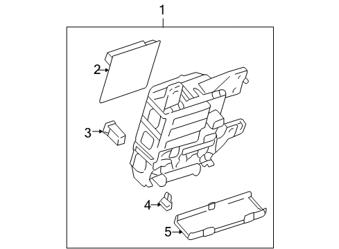 2009 Toyota Sienna Electrical Components Junction Block Diagram for 82730-08071