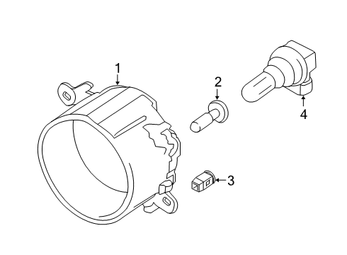 2020 Ford Transit Connect Fog Lamps Control Module Diagram for DT1Z-13K198-D