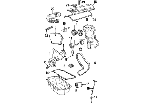 1995 Dodge Stratus Intake Manifold Indicator-Engine Oil Level Diagram for 4792316AC