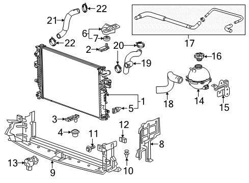 2020 Buick Regal Sportback Automatic Temperature Controls Vent Hose Diagram for 39059517