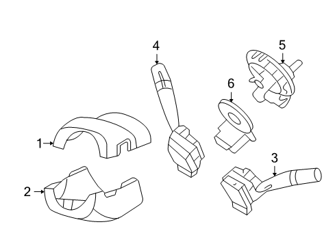 2011 Kia Sedona Switches Switch Assembly-Lighting Diagram for 934104D300