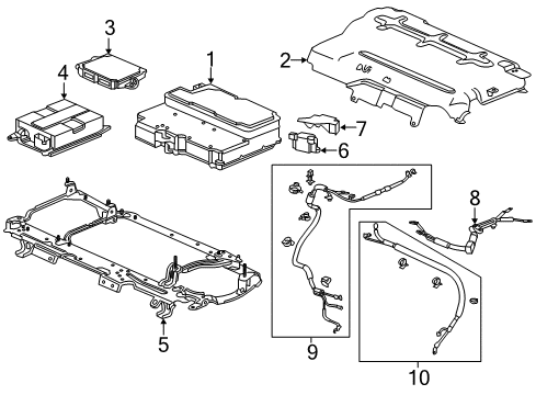 2014 Honda Accord Electrical Components Condenser, Charge (Ac) Diagram for 1C670-5K0-A02