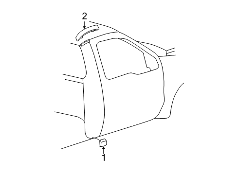 1999 Ford F-350 Super Duty Exterior Trim - Cab Body Side Molding Diagram for 2C3Z-2829314-AAPTM