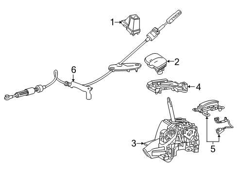 2021 Toyota RAV4 Gear Shift Control - AT Shifter Diagram for 33560-0R060