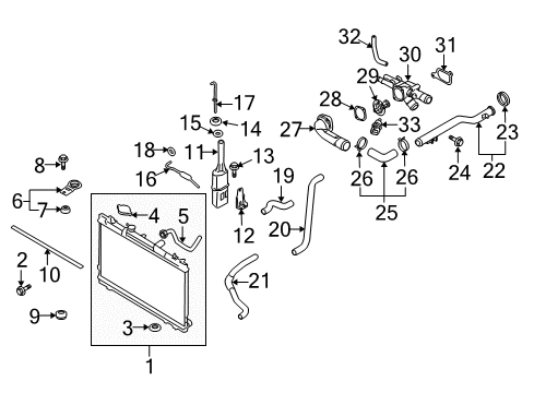 2004 Kia Spectra Powertrain Control Meter-Air Flow Diagram for 281002Y100