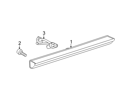 2020 Toyota RAV4 High Mount Lamps High Mount Lamp Diagram for 81570-48080