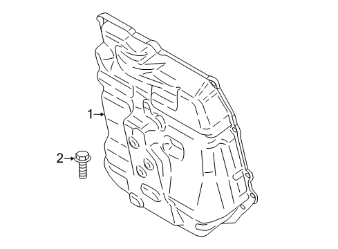 2017 Mini Cooper Countryman Transaxle Parts Oil Pan Diagram for 24118627787