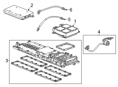2017 Honda Accord Electrical Components Cable Comp Diagram for 1N710-5K1-N00