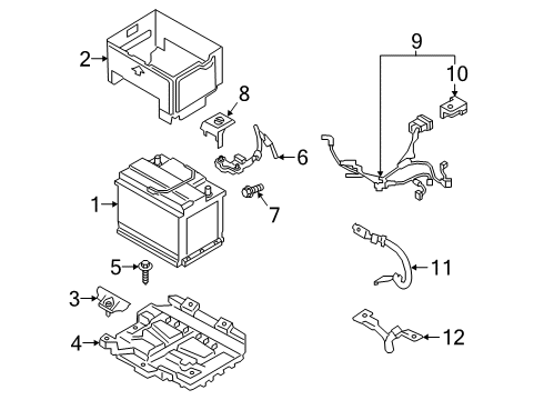 2020 Kia Forte Battery Wiring Assembly-T/M Gnd Diagram for 91862M7020