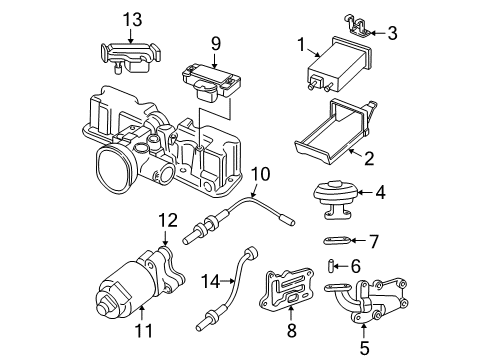 1999 Chevrolet S10 Emission Components Harness Diagram for 88987997