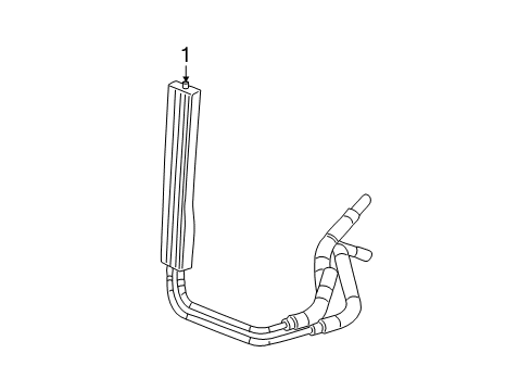 Diagram for 2008 Chevrolet Suburban 2500 Power Steering Oil Cooler