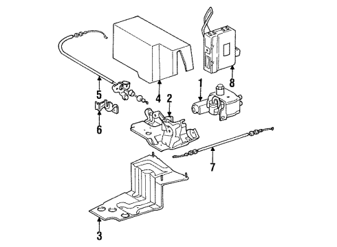 1996 Toyota Camry Cruise Control System Computer Assy, Cruise Control Diagram for 88240-33070