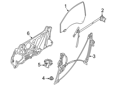 2021 BMW M4 Door CHANNEL SEALING, INSIDE, DOOR Diagram for 51337482707