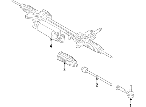 2018 BMW 740i Steering Column & Wheel, Steering Gear & Linkage Exchange-Steering Box, Electric. Diagram for 32106888548