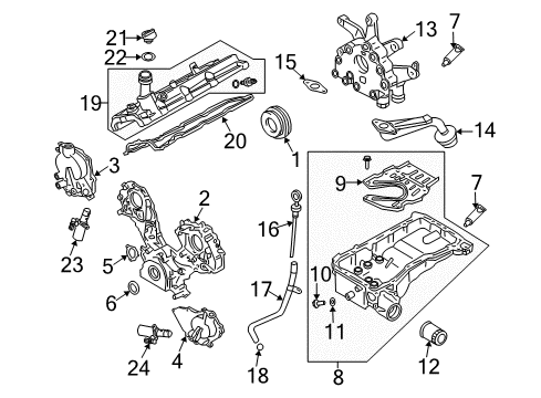2005 Infiniti FX45 Filters Element Assembly-Air Diagram for 16546-AR000