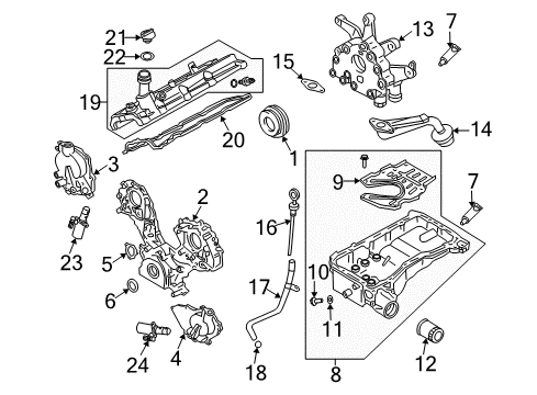 2005 Infiniti FX45 Filters Oil Level Gauge Diagram for 11140-AR040