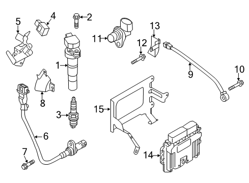 2018 Kia Sportage Powertrain Control Bracket-Computer Diagram for 391502G900