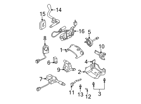 Diagram for 2007 Buick Rendezvous Anti-Theft Components