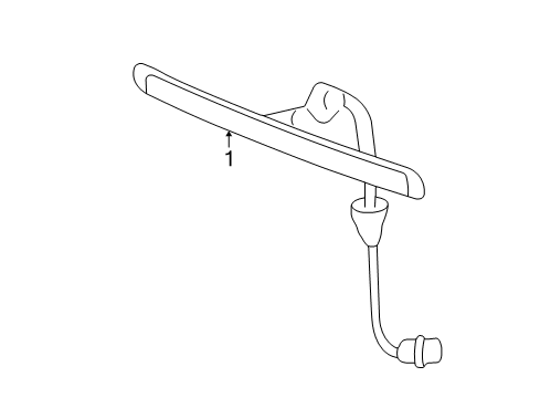 2007 Ford Mustang High Mount Lamps High Mount Lamp Diagram for 6R3Z-13A613-A