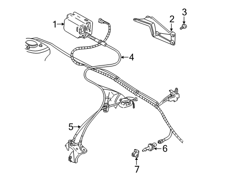 1999 Pontiac Sunfire Cruise Control System Switch Connector Diagram for 12126463
